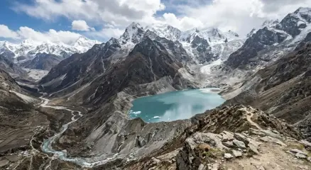 हिमालयी ग्लेशियर तेजी से पिघलते हुए
