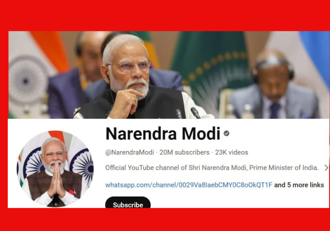 PM Modi Youtube Followers