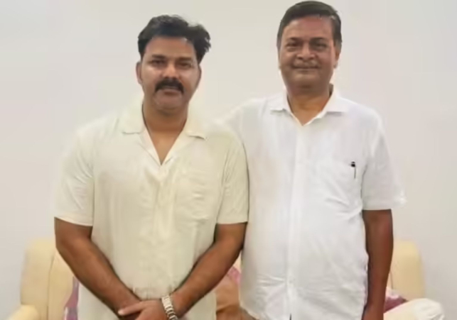 Pawan Singh से मिले आरके सिंह