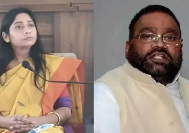 Swami Prasad Maurya and Sanghamitra