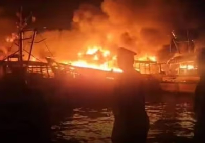 Fishing Harbor Fire