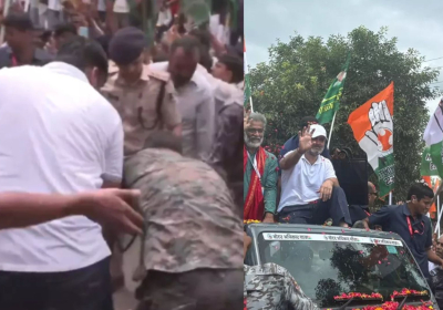 वोट अधिकार यात्रा के दौरान हादसा